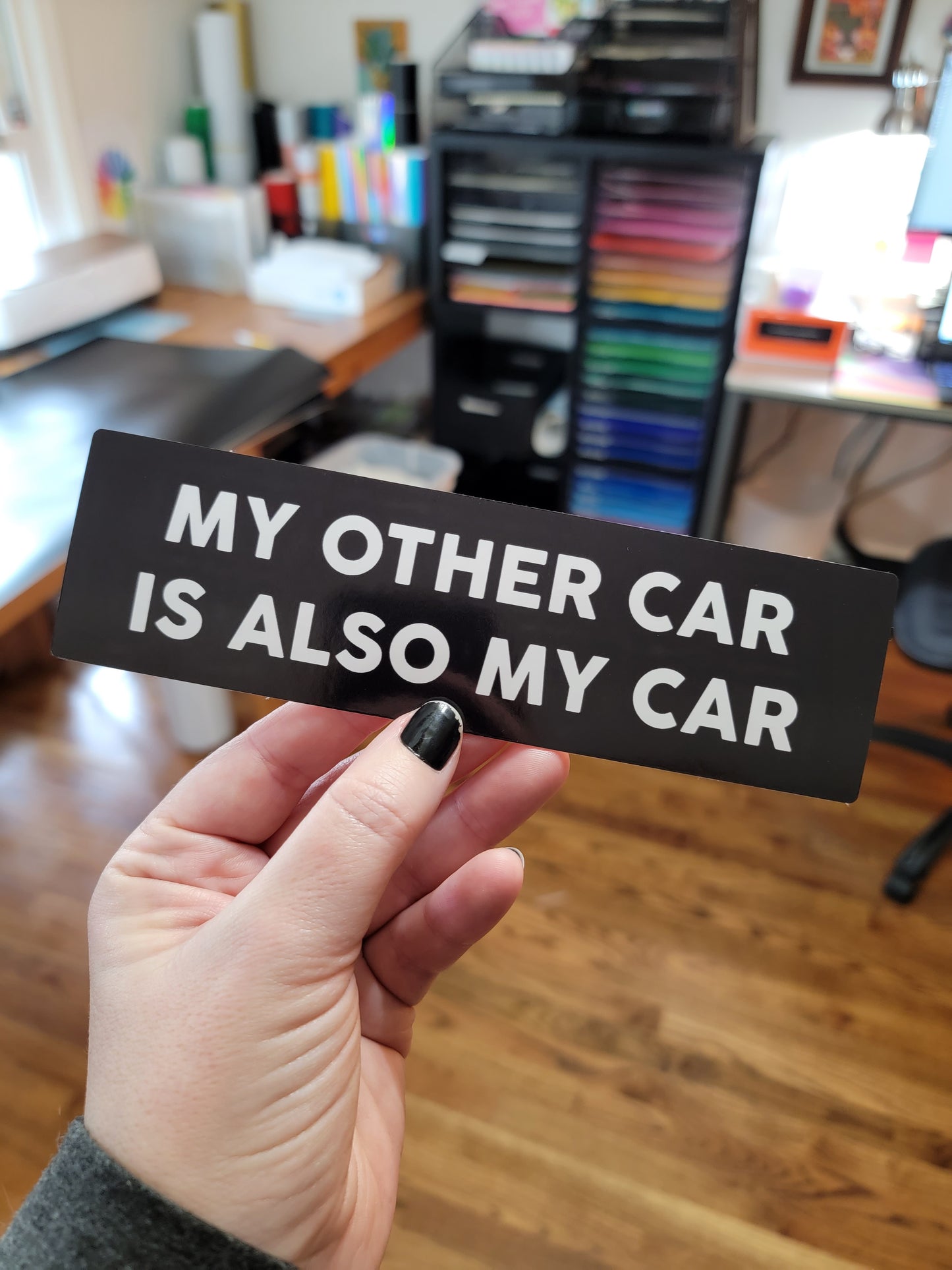 My Other car is Also My Car 7" Funny Bumper Sticker