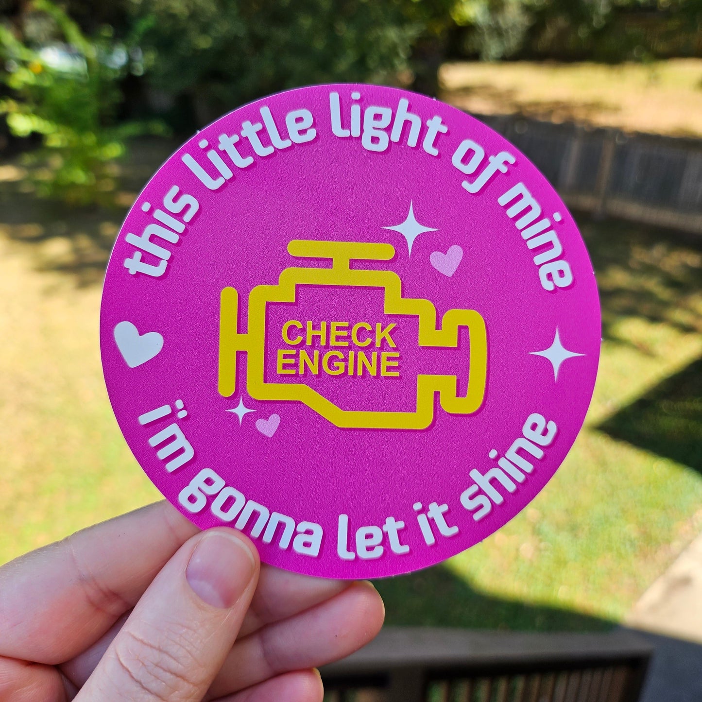 This Little Light of Mine 4" Round Funny Sticker