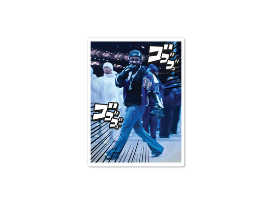 Kendrick Lamar Onomatopoeia Super Bowl LIX Battle 4" Funny Sticker