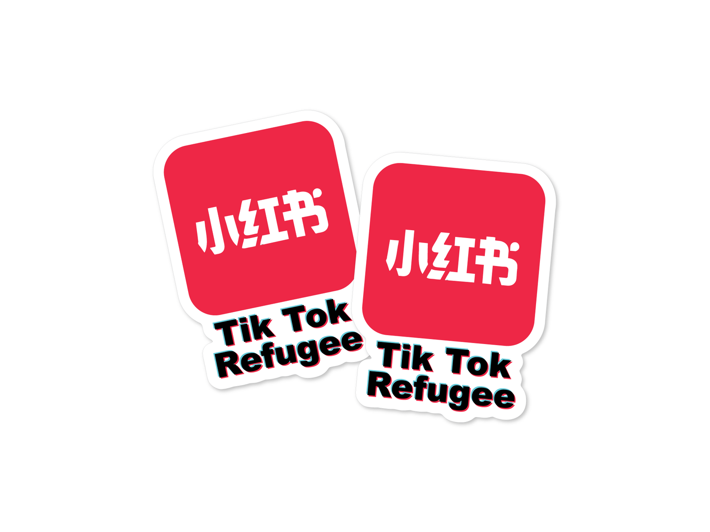 Rednote Tiktok 3" Funny Sticker