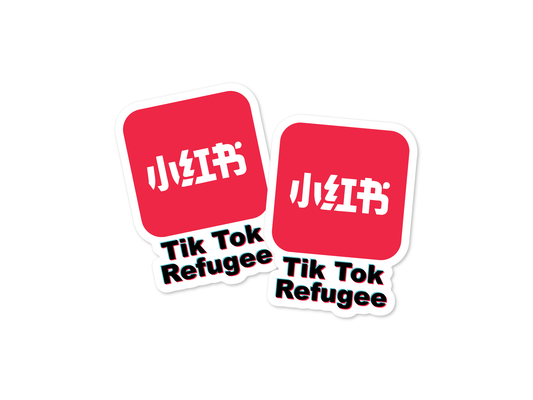 Rednote Tiktok 3" Funny Sticker