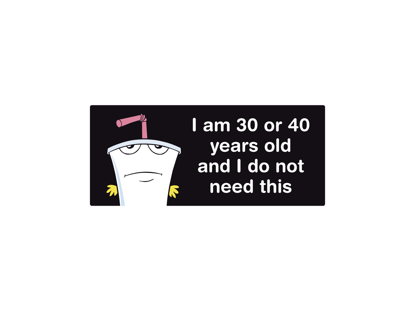 Master Shake 7" Funny Bumper Stickers