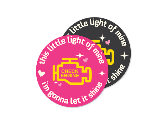 This Little Light of Mine 4" Round Funny Sticker