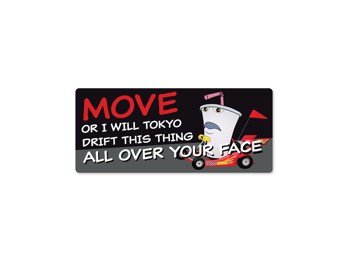 Master Shake 7" Funny Bumper Stickers